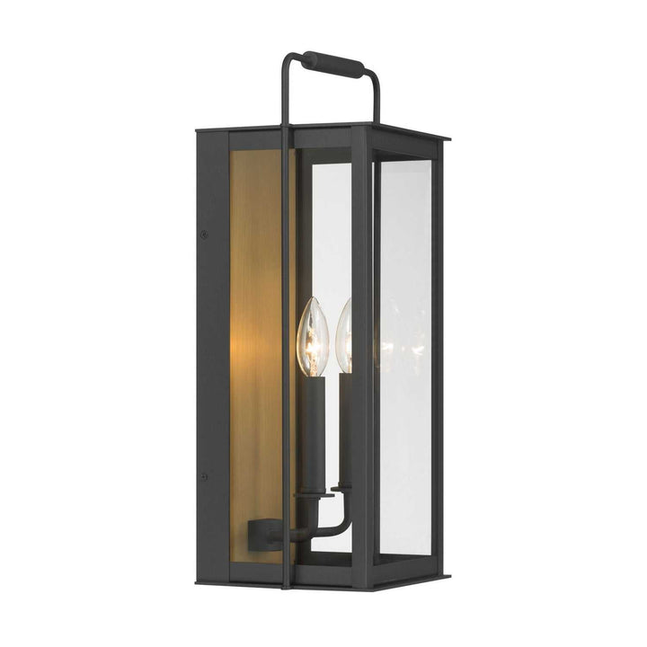 Aberdeen Two Light Outdoor Wall Sconce in Sand Coal Black Minka-Lavery