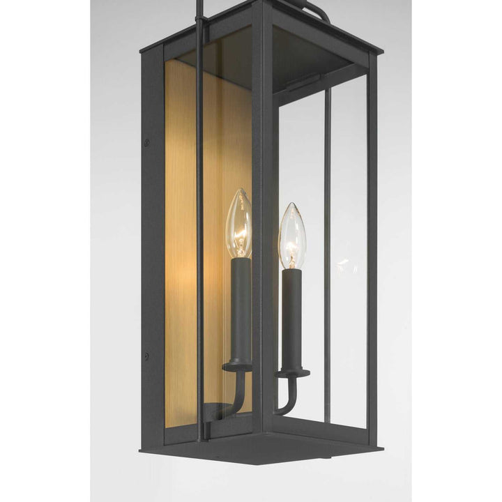 Aberdeen Two Light Outdoor Wall Sconce in Sand Coal Black Minka-Lavery