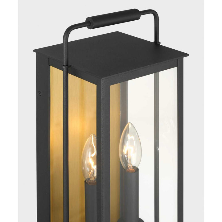 Aberdeen Two Light Outdoor Wall Sconce in Sand Coal Black Minka-Lavery