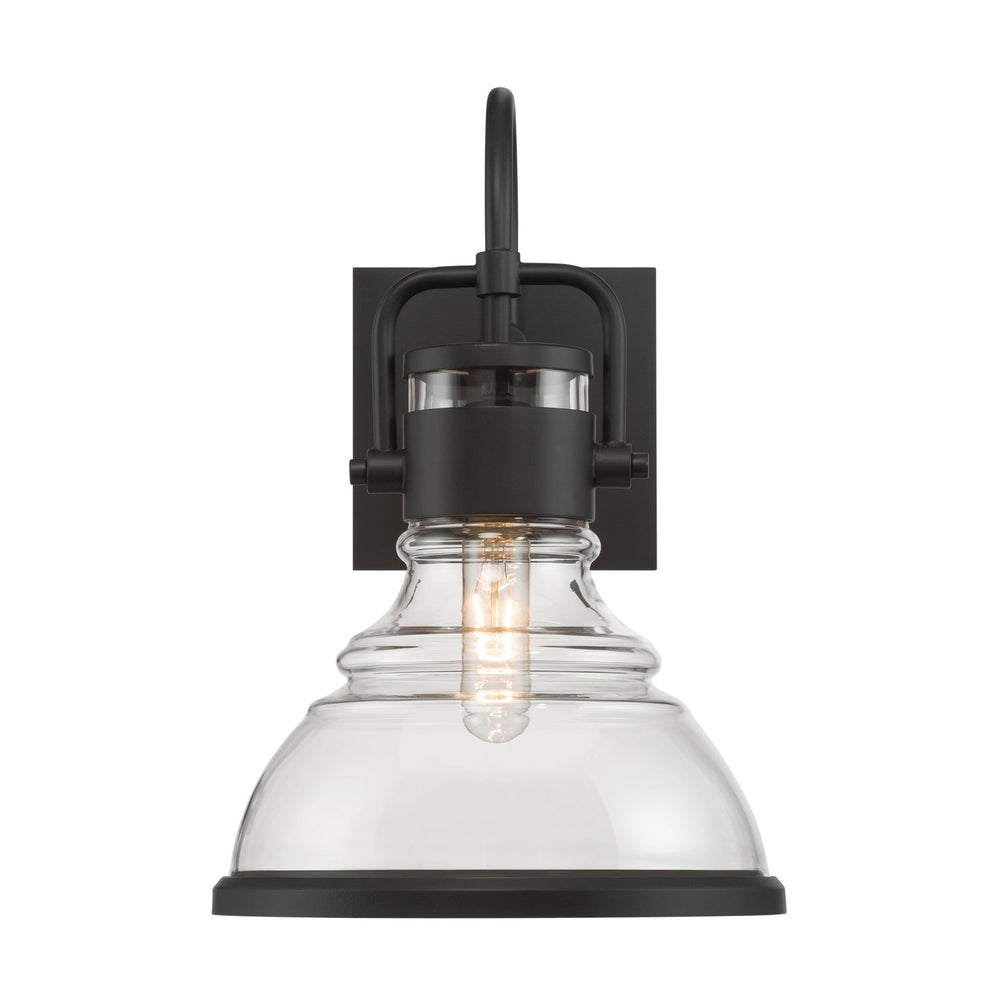 Calen One Light Outdoor Wall Sconce in Dark Matte Black Minka-Lavery