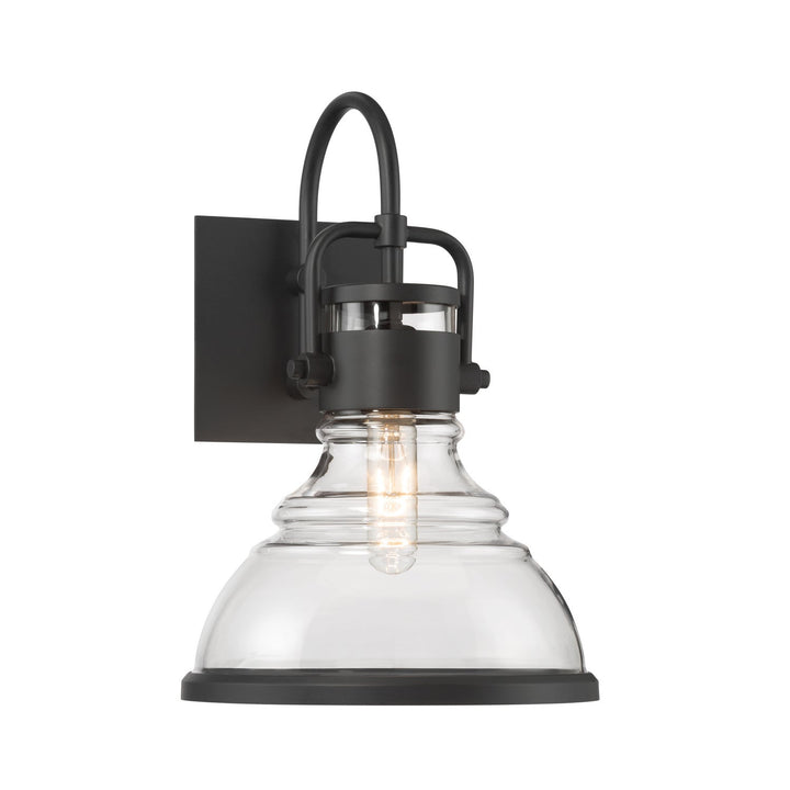 Calen One Light Outdoor Wall Sconce in Dark Matte Black Minka-Lavery