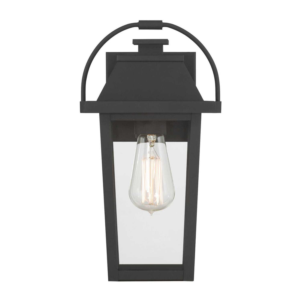 Branwyn One Light Outdoor Wall Lantern in Sand Coal Black Minka-Lavery