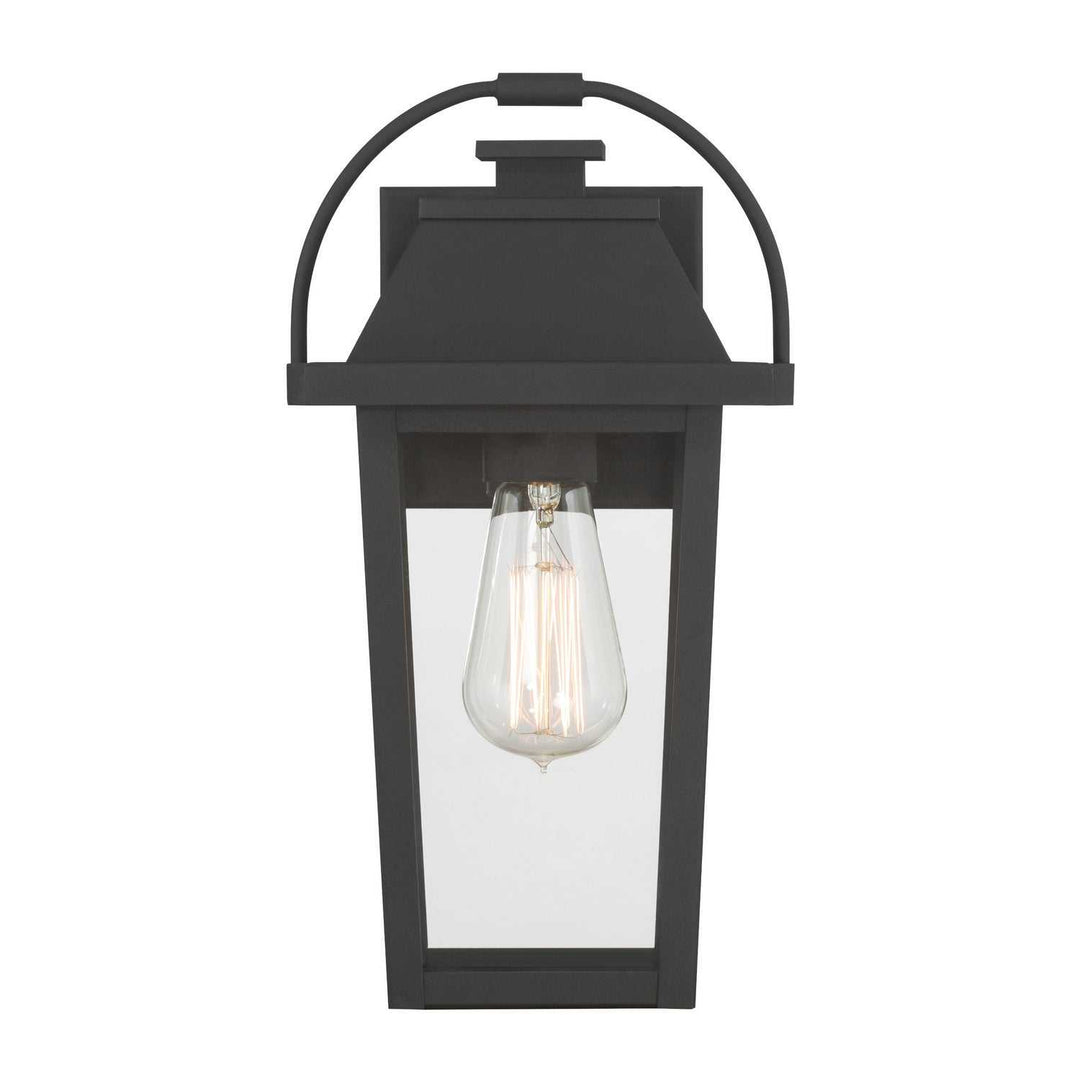 Branwyn One Light Outdoor Wall Lantern in Sand Coal Black Minka-Lavery