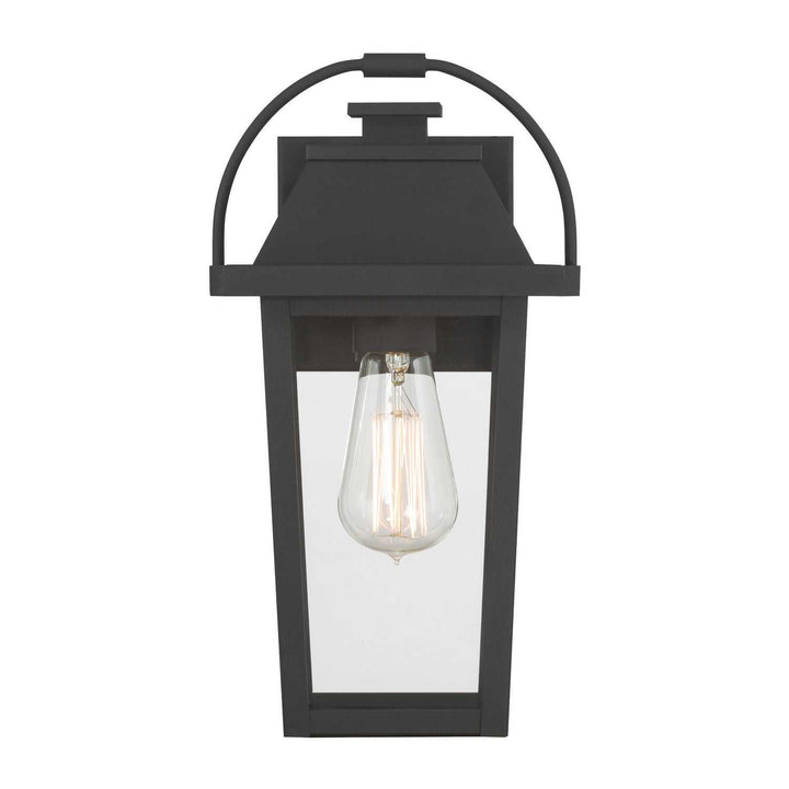 Branwyn One Light Outdoor Wall Lantern in Sand Coal Black Minka-Lavery