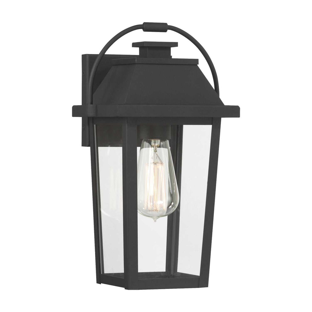 Branwyn One Light Outdoor Wall Lantern in Sand Coal Black Minka-Lavery