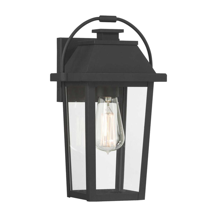 Branwyn One Light Outdoor Wall Lantern in Sand Coal Black Minka-Lavery