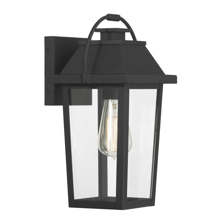 Branwyn One Light Outdoor Wall Lantern in Sand Coal Black Minka-Lavery