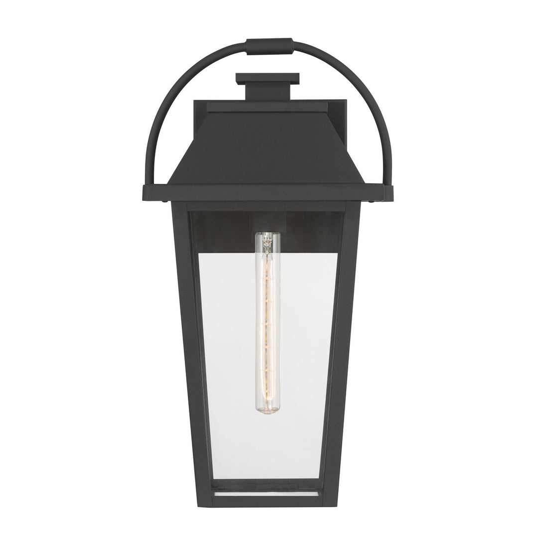 Branwyn One Light Outdoor Wall Lantern in Sand Coal Black Minka-Lavery
