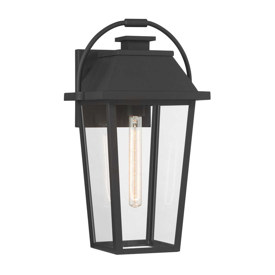 Branwyn One Light Outdoor Wall Lantern in Sand Coal Black Minka-Lavery