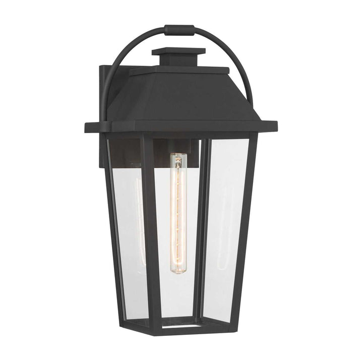 Branwyn One Light Outdoor Wall Lantern in Sand Coal Black Minka-Lavery