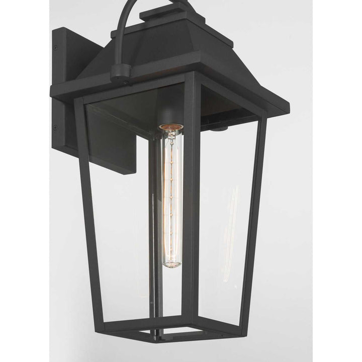 Branwyn One Light Outdoor Wall Lantern in Sand Coal Black Minka-Lavery