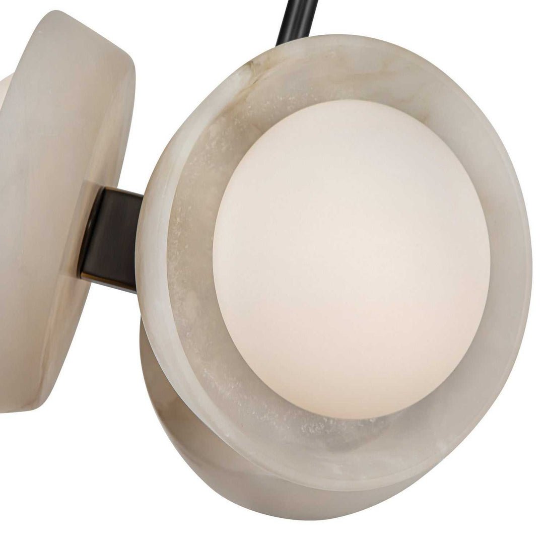 Alonso LED Pendant in Urban Bronze/Alabaster Alora Canada