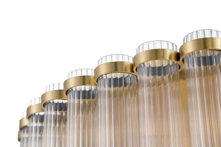 Glasbury Nine Light Flush Mount in Gold Eurofase Canada