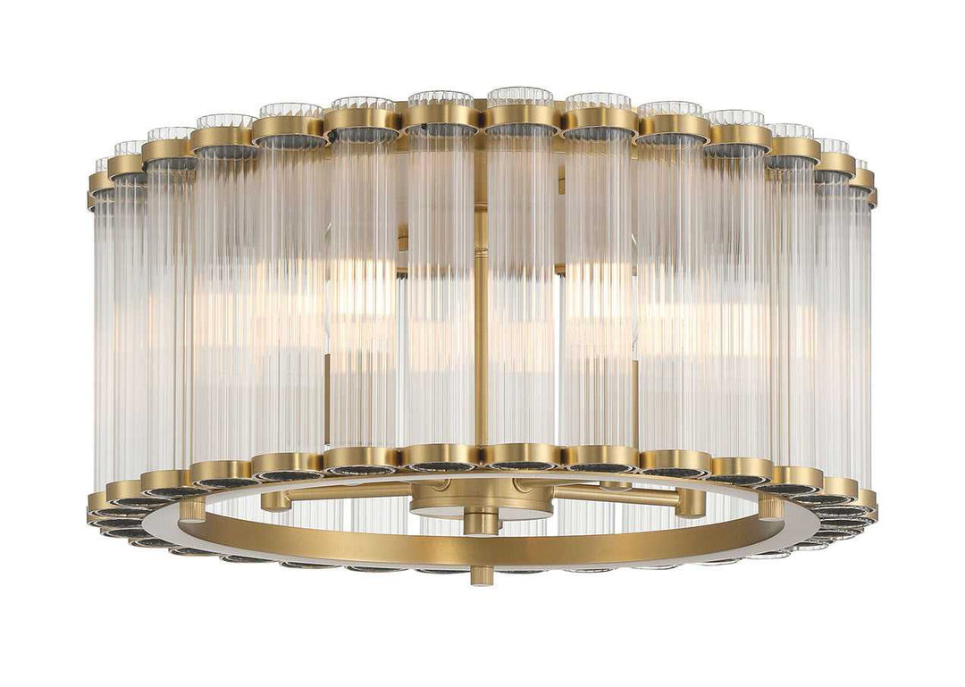 Glasbury Five Light Flush Mount in Gold Eurofase Canada
