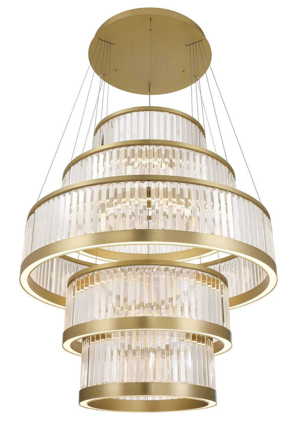 Empra LED Chandelier in Gold Eurofase Canada