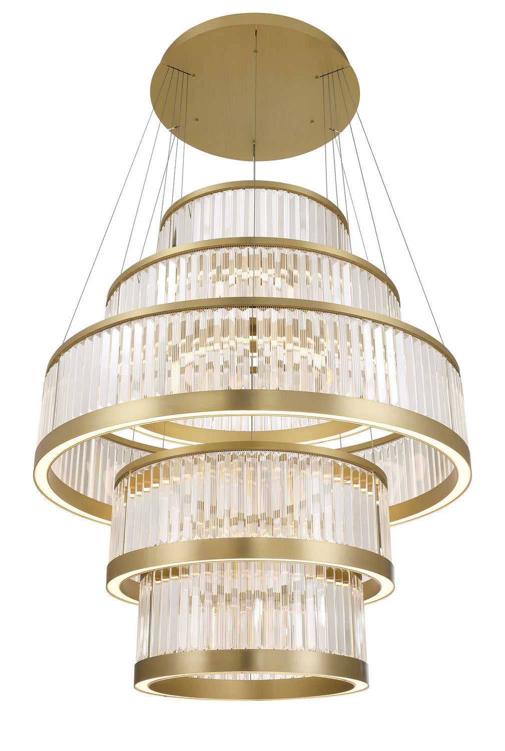 Empra LED Chandelier in Gold Eurofase Canada