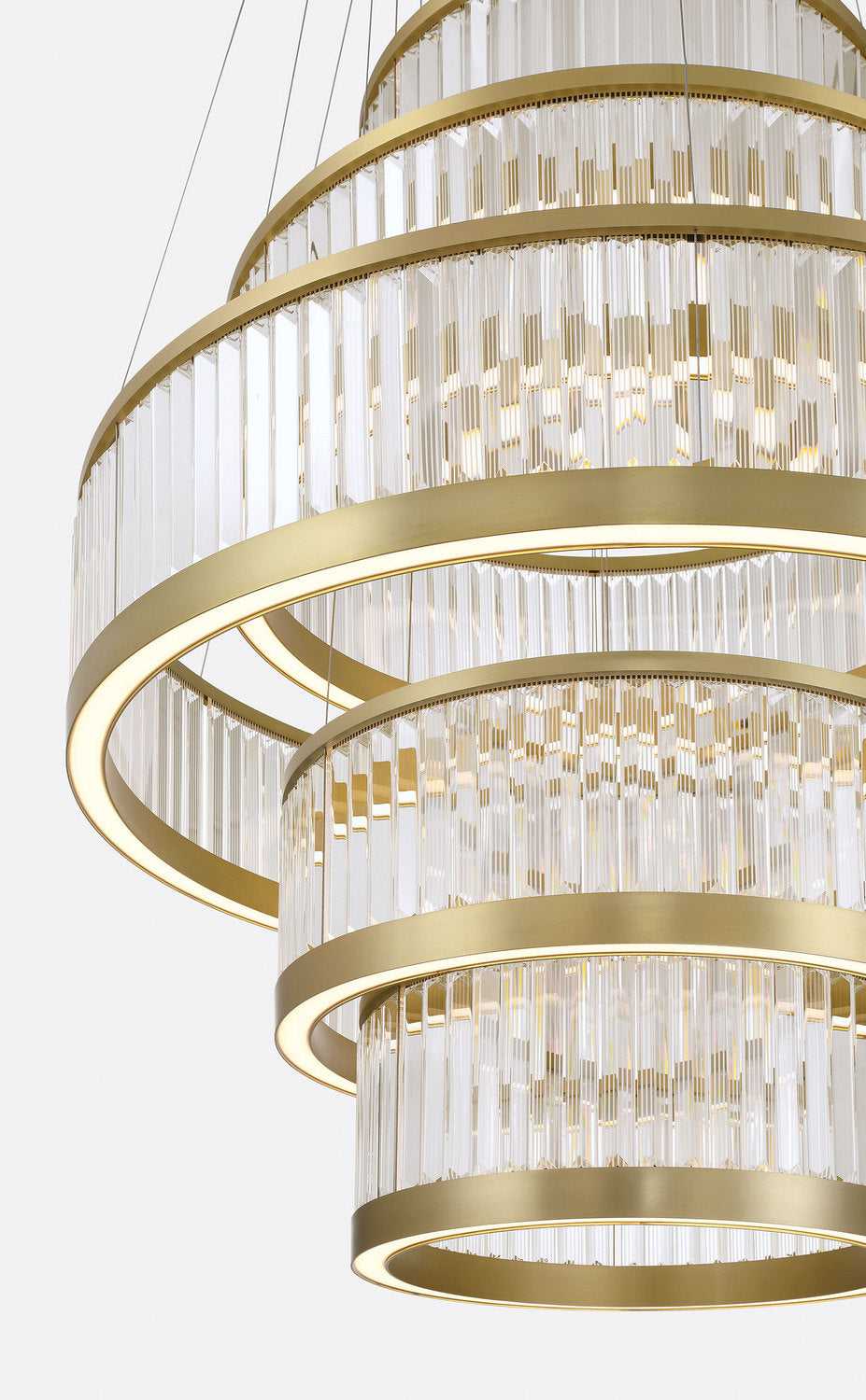 Empra LED Chandelier in Gold Eurofase Canada