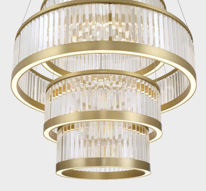 Empra LED Chandelier in Gold Eurofase Canada