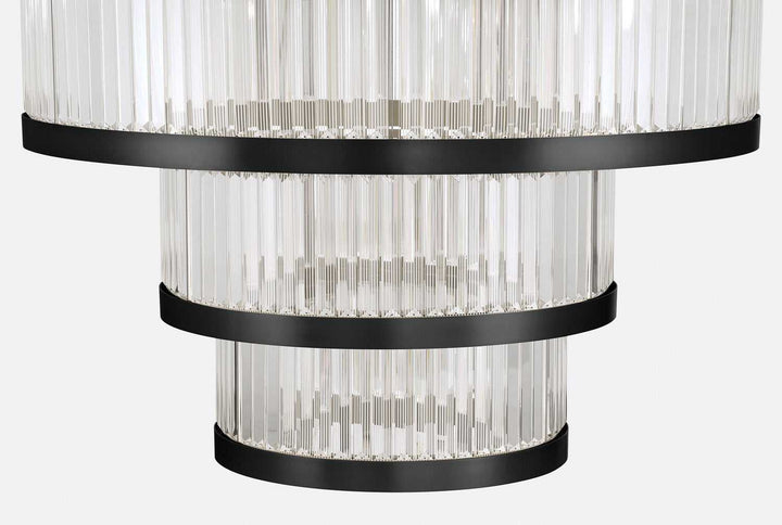 Empra LED Chandelier in Matte Black Eurofase Canada