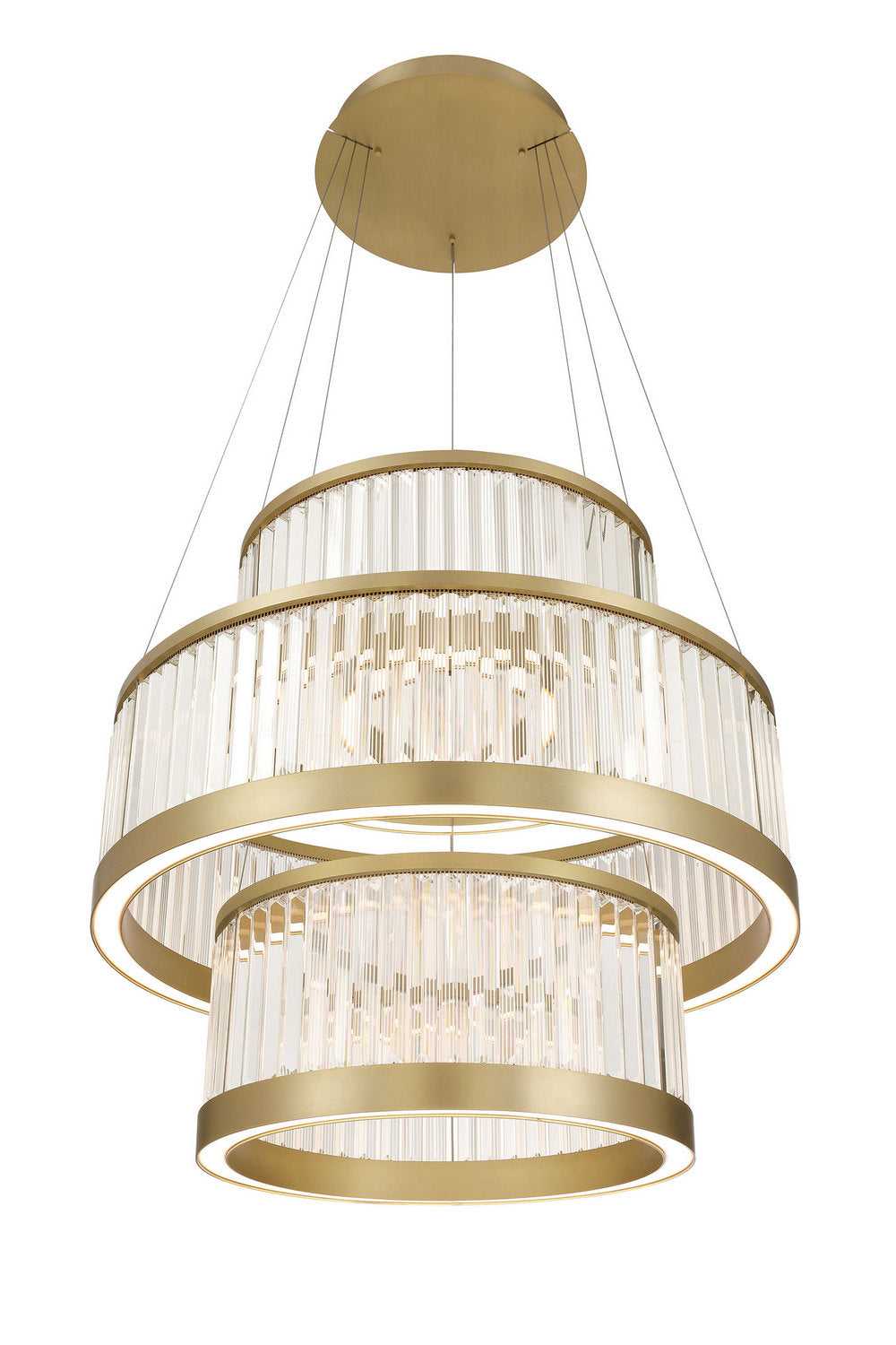 Empra LED Chandelier in Gold Eurofase Canada