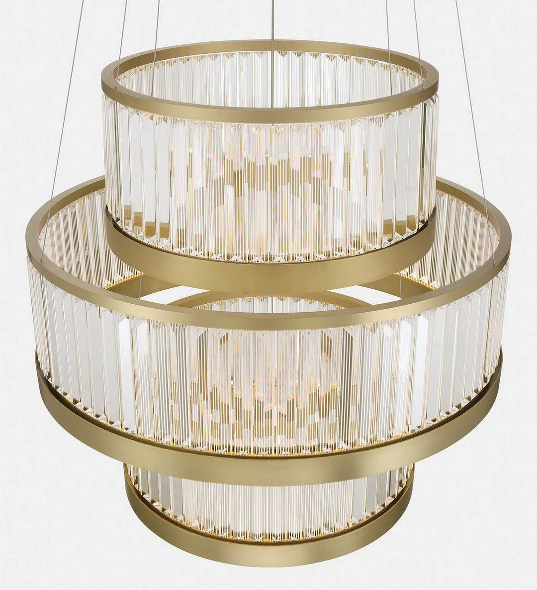 Empra LED Chandelier in Gold Eurofase Canada