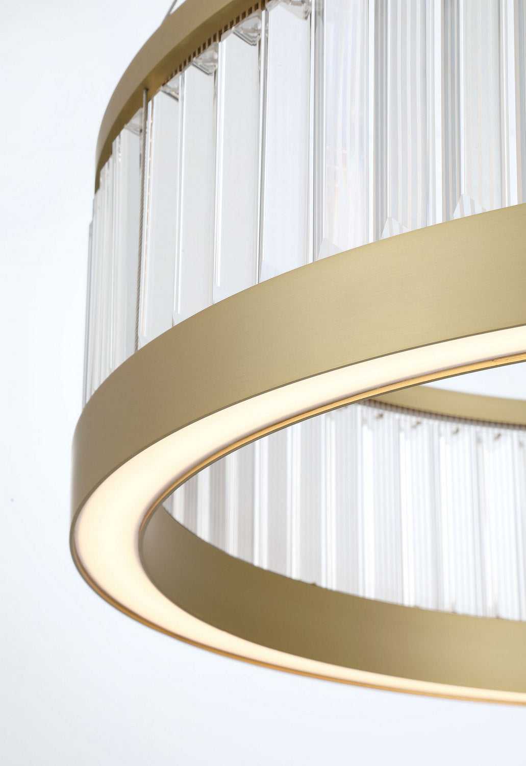 Empra LED Chandelier in Gold Eurofase Canada