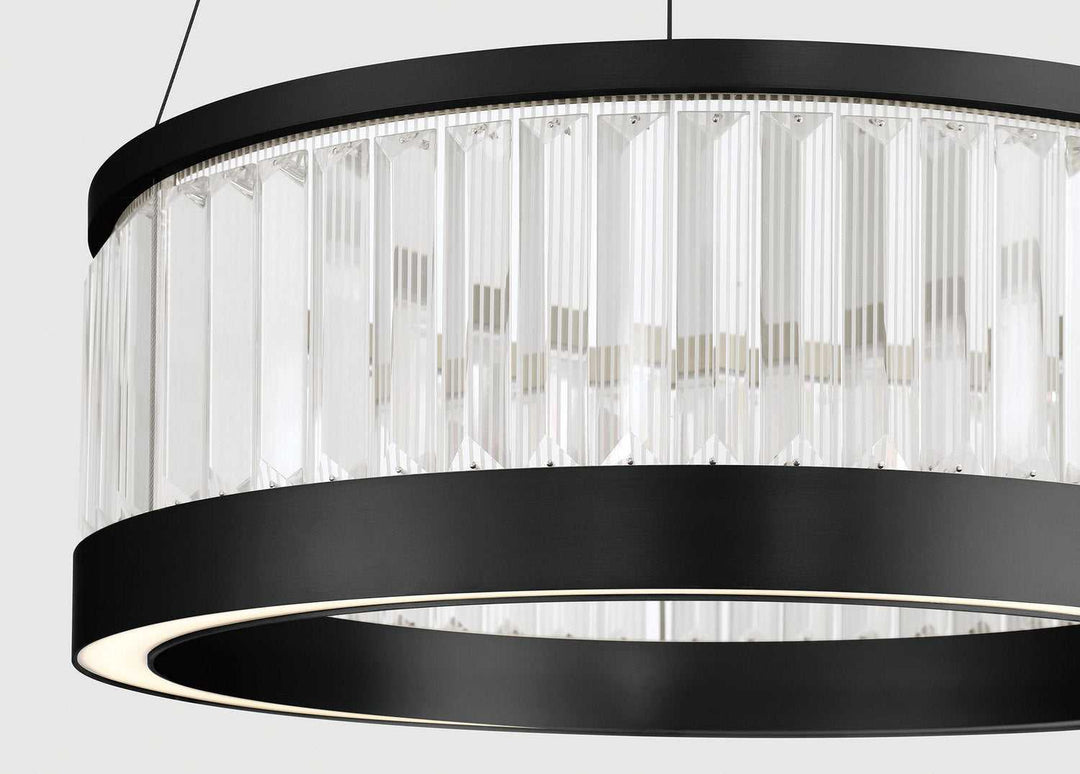 Empra LED Pendant in Matte Black Eurofase Canada