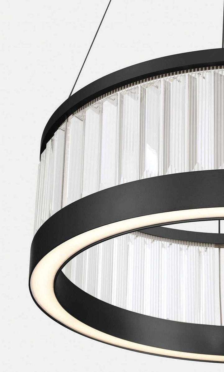 Empra LED Pendant in Matte Black Eurofase Canada