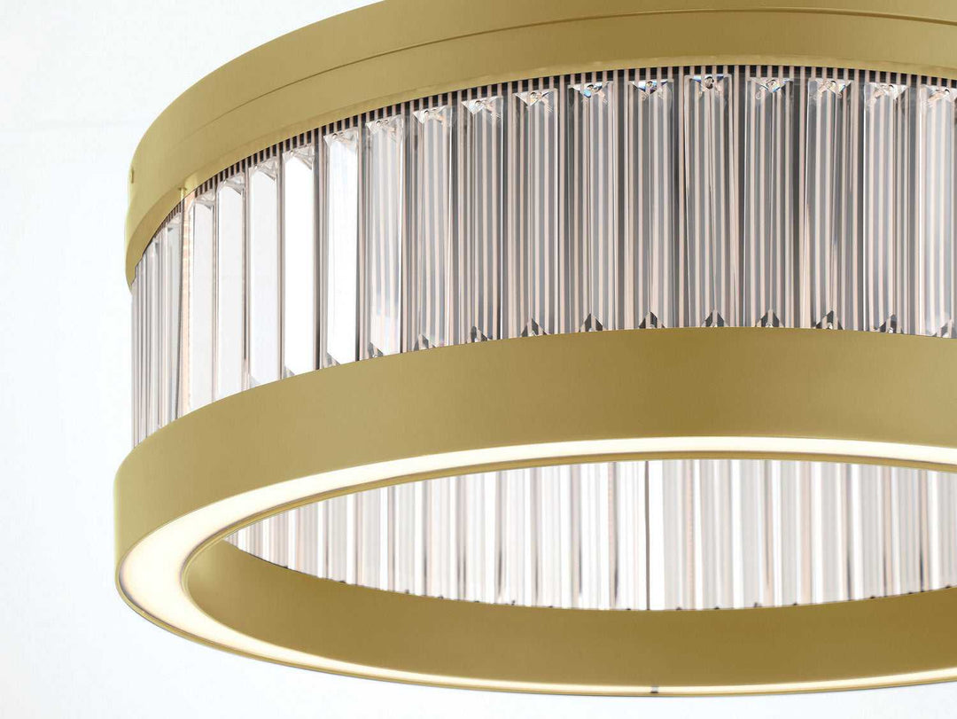 Empra LED Flush Mount in Gold Eurofase Canada