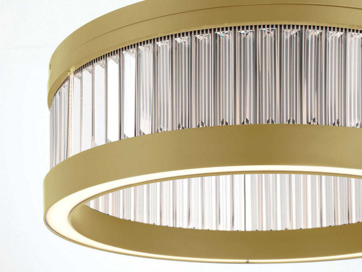 Empra LED Flush Mount in Gold Eurofase Canada