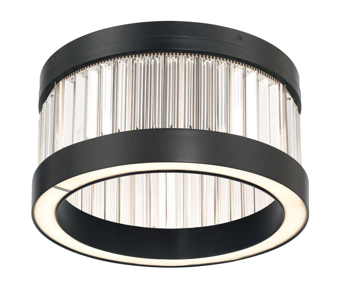 Empra LED Flush Mount in Matte Black Eurofase Canada