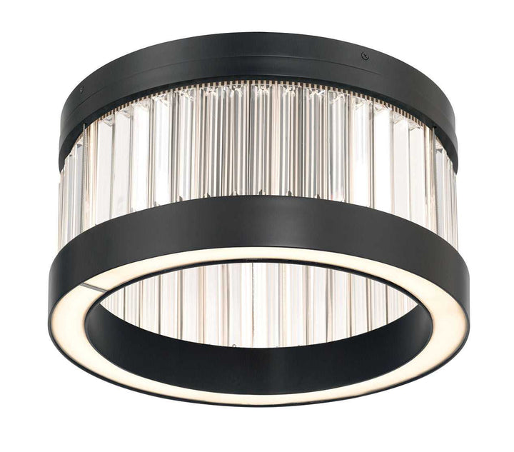 Empra LED Flush Mount in Matte Black Eurofase Canada