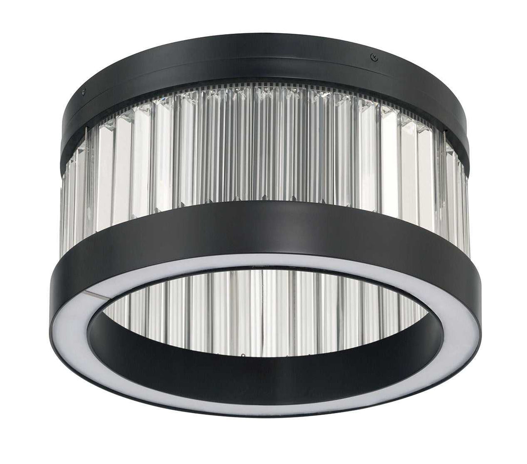 Empra LED Flush Mount in Matte Black Eurofase Canada