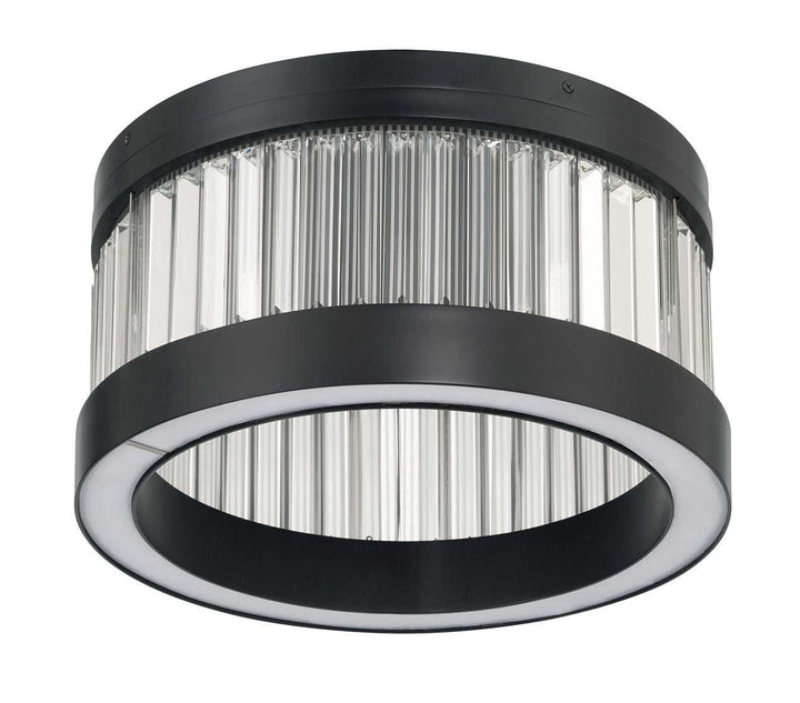 Empra LED Flush Mount in Matte Black Eurofase Canada