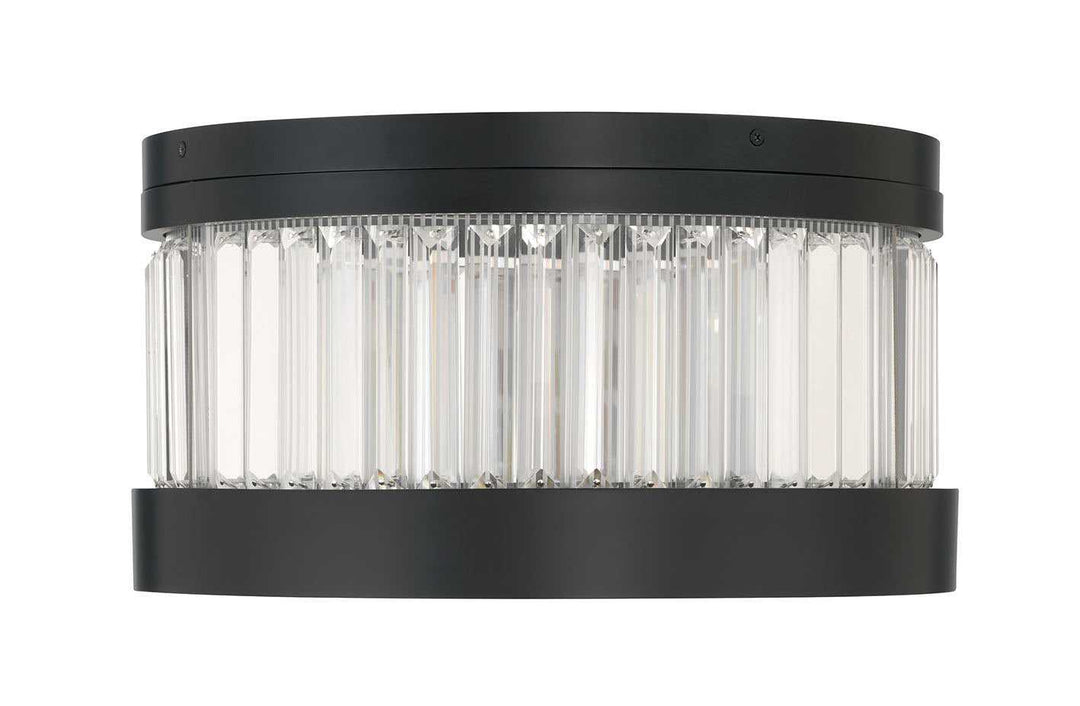 Empra LED Flush Mount in Matte Black Eurofase Canada