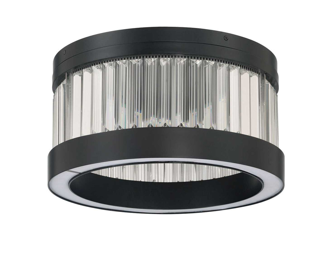 Empra LED Flush Mount in Matte Black Eurofase Canada