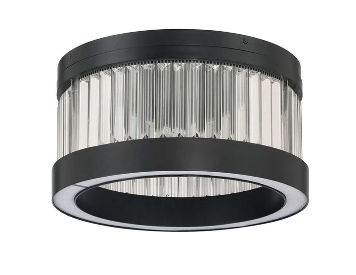 Empra LED Flush Mount in Matte Black Eurofase Canada