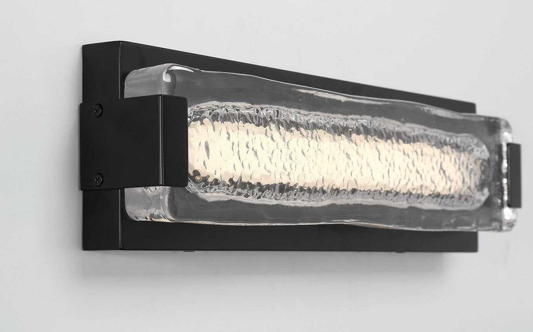 Hiltic LED Wall Sconce in Matte Black Eurofase Canada