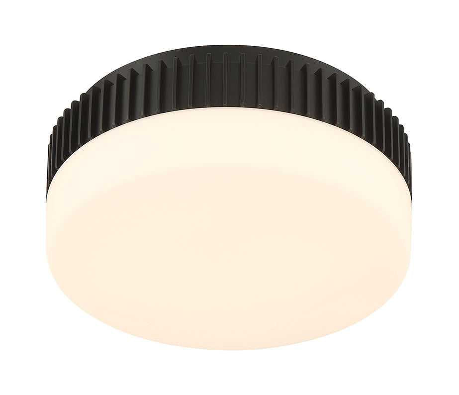 Purgos LED Flush Mount in Matte Black Eurofase Canada
