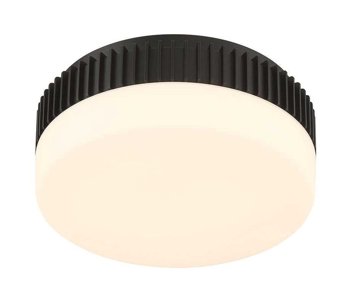 Purgos LED Flush Mount in Matte Black Eurofase Canada