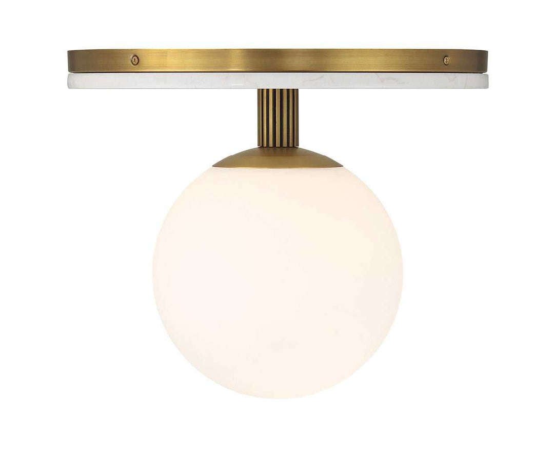 Carnagie LED Flush Mount in Antique Brass Eurofase Canada