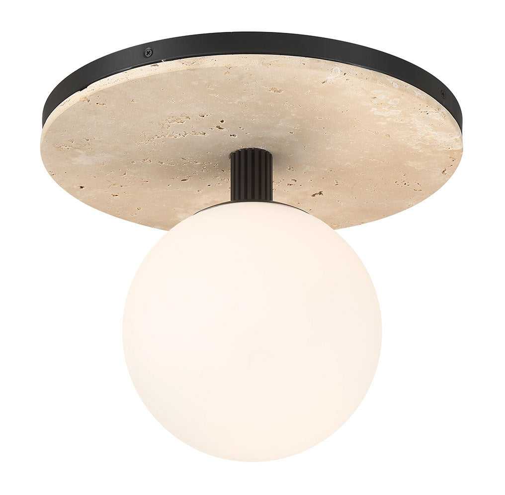 Carnagie LED Flush Mount in Matte Black Eurofase Canada