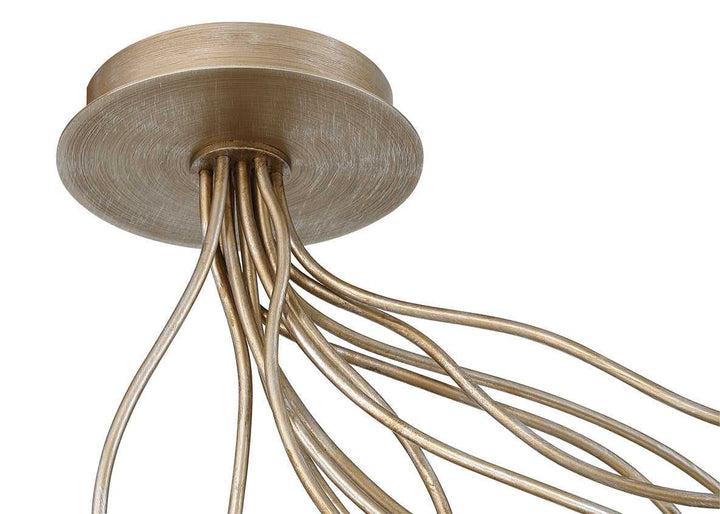 Athena LED Semi-Flush Mount in Antique Gold Eurofase Canada