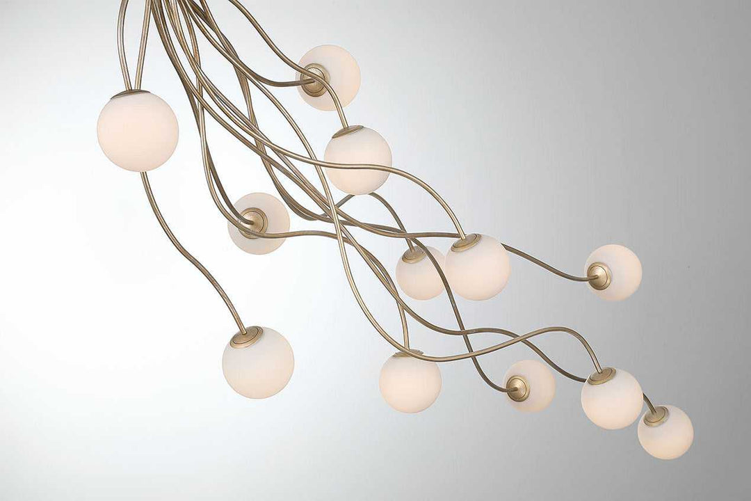 Athena LED Semi-Flush Mount in Antique Gold Eurofase Canada