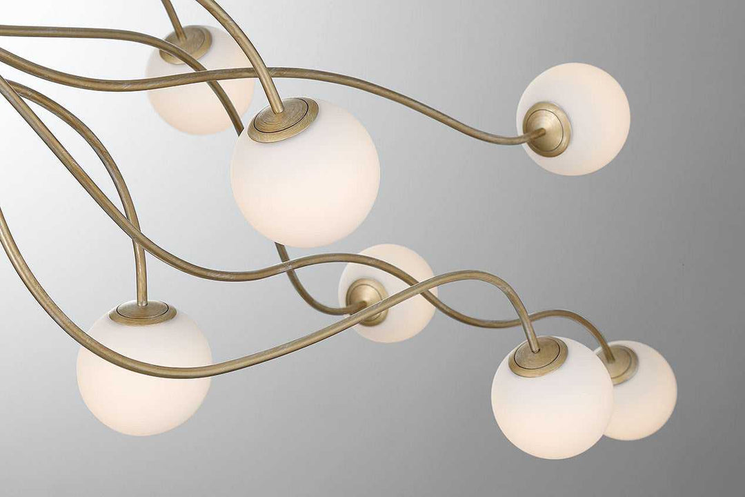Athena LED Semi-Flush Mount in Antique Gold Eurofase Canada