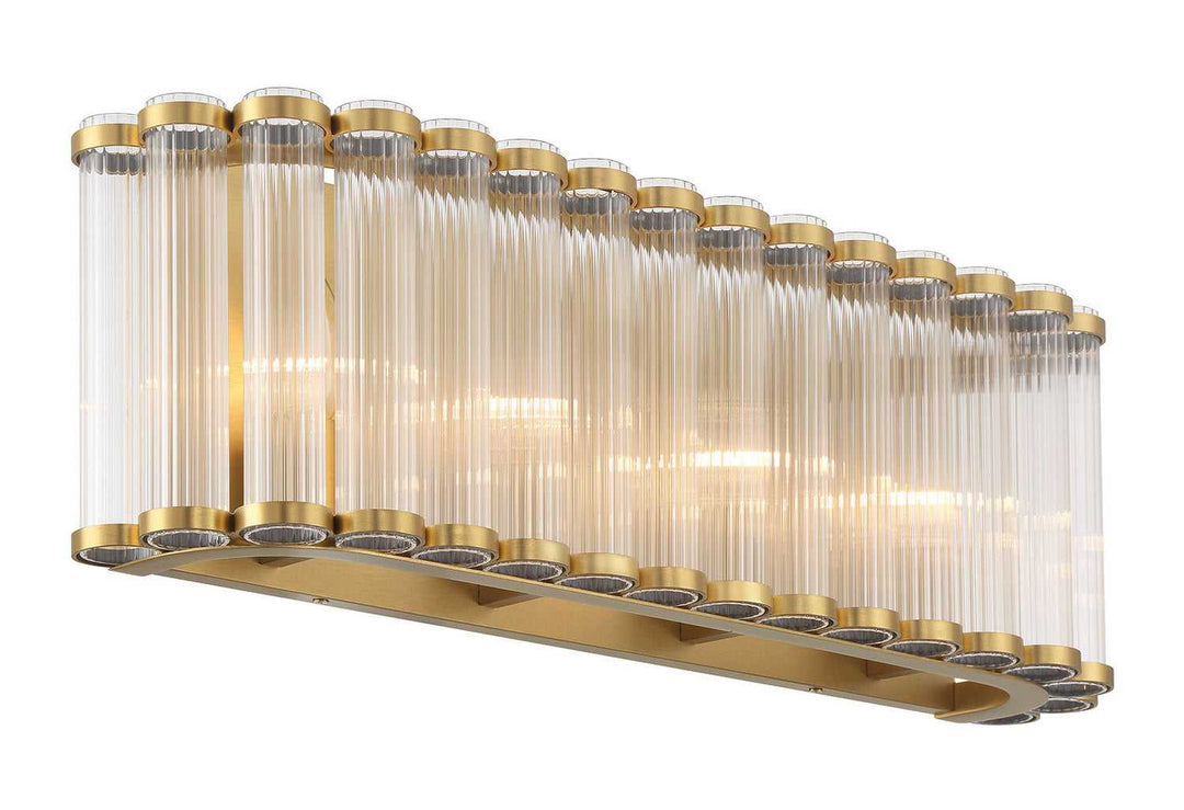 Glasbury Four Light Vanity in Gold Eurofase Canada