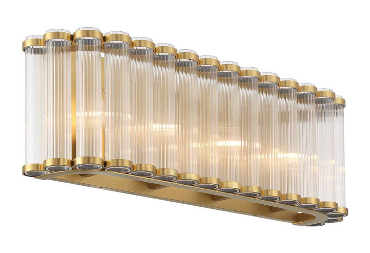 Glasbury Four Light Vanity in Gold Eurofase Canada