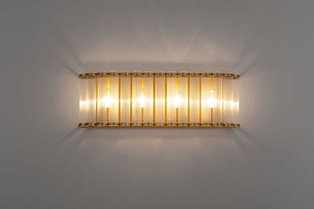 Glasbury Four Light Vanity in Gold Eurofase Canada