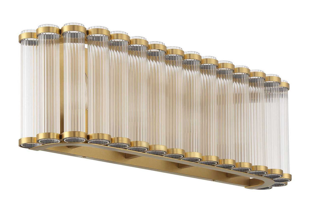 Glasbury Four Light Vanity in Gold Eurofase Canada
