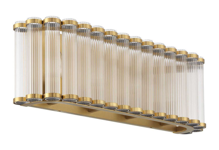 Glasbury Four Light Vanity in Gold Eurofase Canada